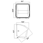 Small Wall Pack LED 3CCT Switch w/Photocell