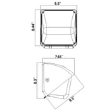 Small Wall Pack LED 3CCT Switch w/Photocell