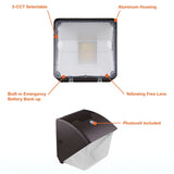 Small Wall Pack LED 3CCT Switch w/Photocell