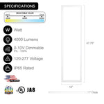 (2 PACK) 1x4 FT Surface Mount Panel Internal Driver 40W (3CCT) Selectable