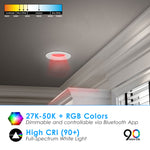 4" Inch Smart Recessed Retrofit Downlight (E26 Base) Works with Google & Alexa