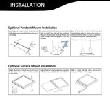 (4 PACK) 1x4 FT Edge-Lit Panel 40W, Single CCT