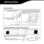 (4 PACK) 1x4 FT Edge-Lit Panel 40W, Single CCT