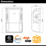 Mini Wall Pack With Photocell 3CCT