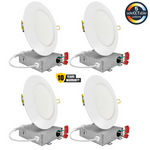 4" Inch Low Voltage 12V, 9W Canless External J-Box Round Downlight, 5CCT Switch