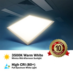 (4 PACK) 2X2 FT Edge-Lit Panel 40W, Single CCT