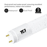 4FT LED T8 Tube Frosted Lens 18W, 5000K, 2200 Lumens, 120V-277V, Dual-End Powered (30 PACK)